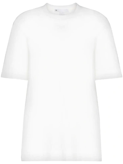 Y-3 Oversized Logo T-shirt In White