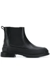 CAMPER RIBBED-SOLE ANKLE BOOTS