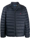 Polo Ralph Lauren Mens Navy Padded Recycled-shell Jacket S In Blue