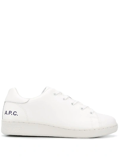 Apc Low-top Logo Trainers In White