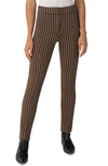 AKRIS PUNTO MARA HOUNDSTOOTH JERSEY ANKLE PANTS,927059097879