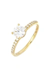 BONY LEVY PAVÉ DIAMOND & CUBIC ZIRCONIA SOLITAIRE ENGAGEMENT RING SETTING,WSR145396Y