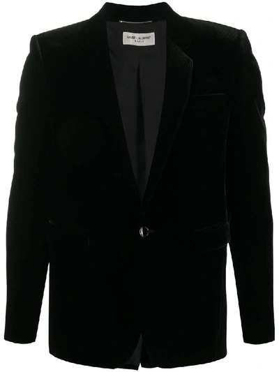 Saint Laurent Corduroy Blazer In Black