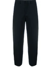 CLOSED CROPPED-LEG TAILORED TROUSERS