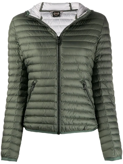 Colmar Quilted Hooded Jacket In Green