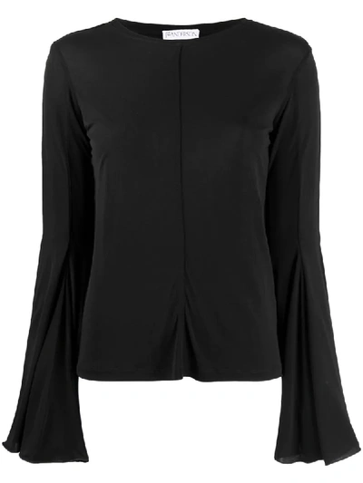 Jw Anderson Balloon Sleeve Blouse In Black