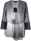 PAULE KA ASYMMETRIC SHEER BLAZER