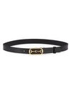 GUCCI Leather Belt With Interlocking G Buckle