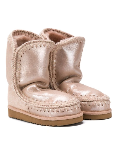 Mou Kids' Eskimo Snow Boots In Pink