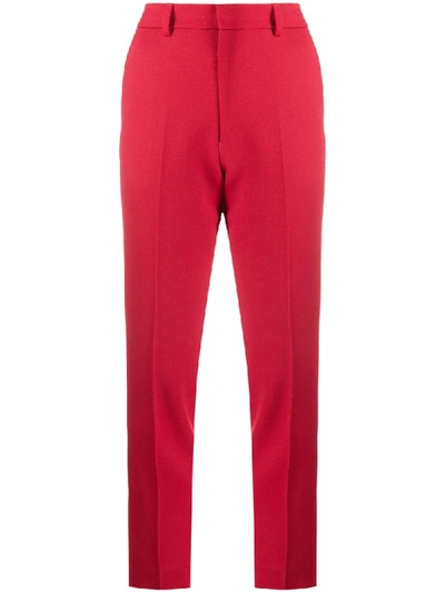 Ami Alexandre Mattiussi Slim-fit Tailored Trousers In Red
