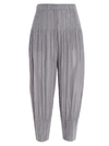 Issey Miyake Fluffy Plissé Joggers In Grey