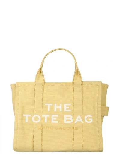 Marc Jacobs The Traveler Small Beige Fabric Tote
