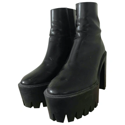 Pre-owned Stella Mccartney Black Cloth Ankle Boots