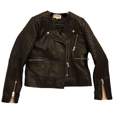 Pre-owned Claudie Pierlot Black Leather Leather Jacket
