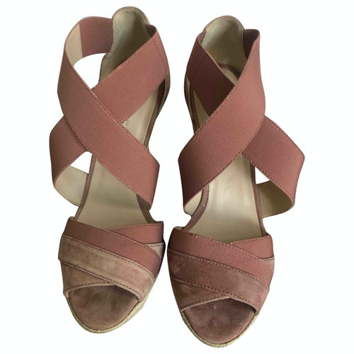 lk bennett pink suede shoes