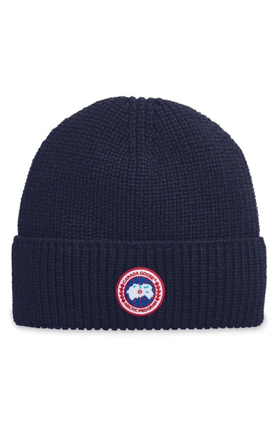 CANADA GOOSE ARCTIC DISC RIBBED TOQUE BEANIE,5026M