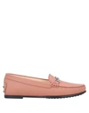 Tod's Loafers In Pastel Pink