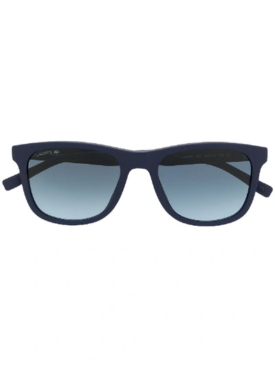 Lacoste Square Frame Sunglasses In Blau