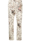 ETRO FLORAL-PRINT CROPPED JEANS