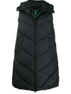 SAVE THE DUCK CHEVRON-QUILT SLEEVELESS PUFFER JACKET