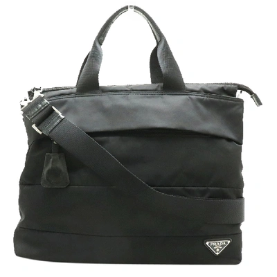 Pre-owned Prada Black Nylon Shoulder Bag
