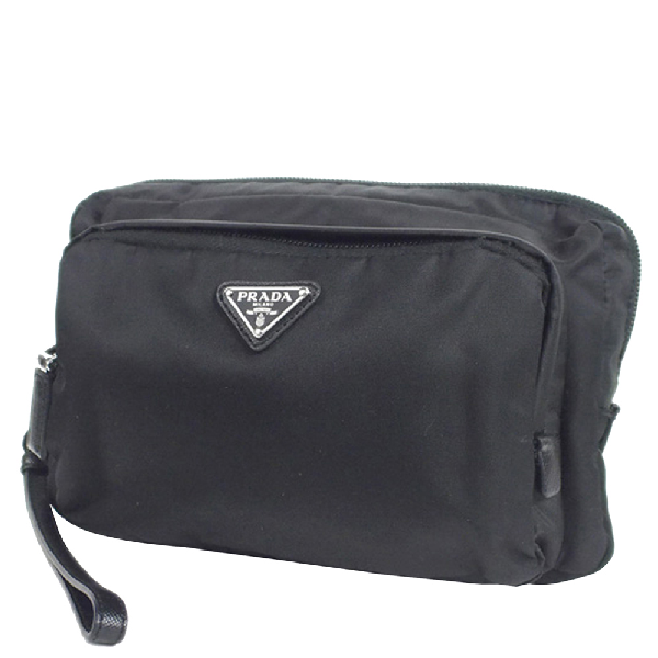 prada nylon clutch bag