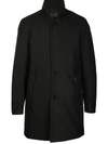 MOORER STAND-UP COLLAR BUTTONED COAT