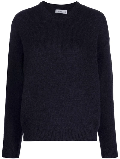 Closed Crew Neck Knit Jumper In Blue