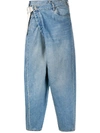 Attachment Deconstructed Tapered Jeans In Blue