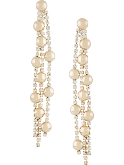 Rosantica Tarocchi Crystal Embellished Earrings In Gold