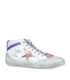 GOLDEN GOOSE LEATHER MID STAR SNEAKERS,15802467