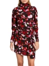 A.L.C Marcel Floral Draped Stretch-Silk Dress