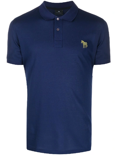 Ps By Paul Smith Classic Polo Shirt In Blue