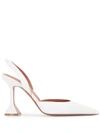 AMINA MUADDI SCULPTED POINTED-TOE PUMPS