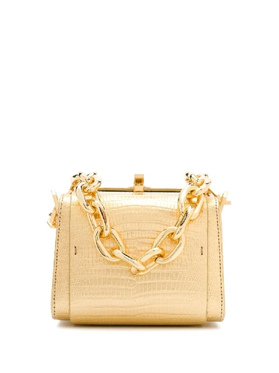 The Volon Po Cube Shoulder Bag In Gold