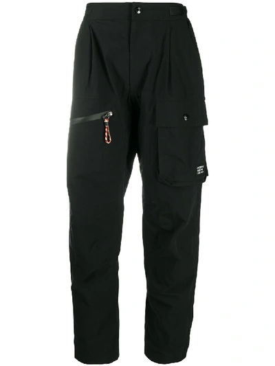Burberry Loose-fit Combat Trousers In Black