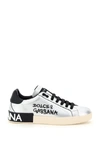 DOLCE & GABBANA DOLCE & GABBANA PORTOFINO LOGO PRINT SNEAKERS