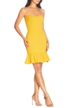 Dress The Population Mira Minidress In Marigold