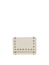 VALENTINO GARAVANI ROCKSTUD TRIFOLD WALLET