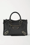 BALENCIAGA CLASSIC CITY NANO TEXTURED-LEATHER TOTE