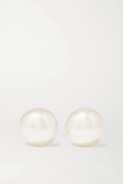 Mizuki 14-karat Gold Pearl Earrings