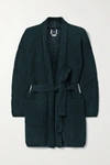 MAX MARA LEISURE BELTED MOHAIR-BLEND CARDIGAN