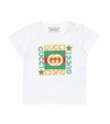 GUCCI BABY LOGO棉质T恤,P00498698