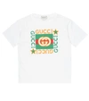 GUCCI LOGO棉质T恤,P00498791