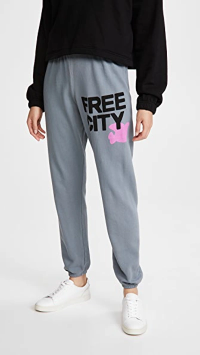 FREECITY FREECITY LARGE SWEATPANTS GREY ART,FREEC40286