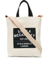 STELLA MCCARTNEY Salt & Pepper Shopping Bag