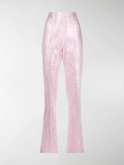 Saks Potts Lissi Sequin Trousers In Pink