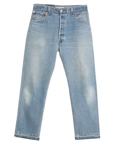Re/done With Levi's Denim Pants In Blue
