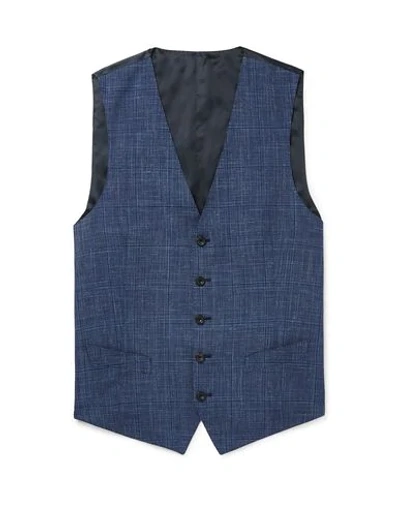 Thom Sweeney Suit Vest In Dark Blue