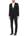 Grey Daniele Alessandrini Suits In Black